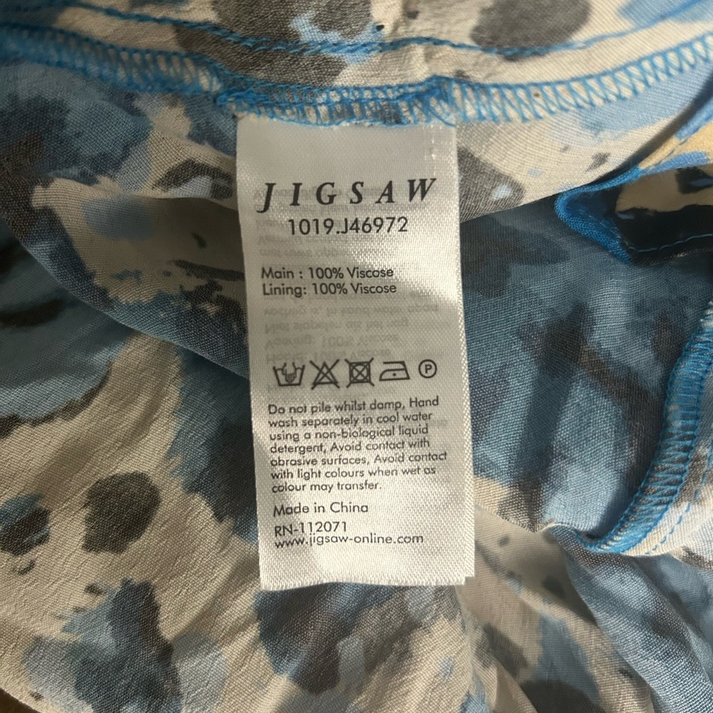 Jigsaw Blue and Cream Maxi Dress - Picture 8 of 8